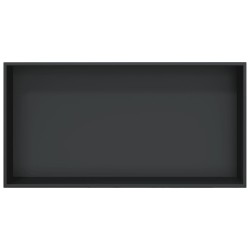 Niche de douche noir mat 62x32x9 cm acier inoxydable 