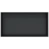Niche de douche noir mat 62x32x9 cm acier inoxydable 