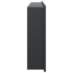Niche de douche noir mat 62x32x9 cm acier inoxydable 
