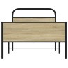 Cadre de lit sans matelas 100x190 cm chêne sonoma 