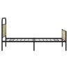 Cadre de lit sans matelas 100x190 cm chêne sonoma 