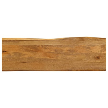 Dessus de table 140x40x2,5 cm bord vivant bois massif manguier 