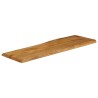 Dessus de table 140x40x2,5 cm bord vivant bois massif manguier 
