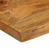 Dessus de table 140x40x2,5 cm bord vivant bois massif manguier 