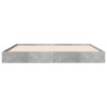 Cadre de lit sans matelas gris béton 150x200 cm 