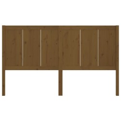 Tête de lit Marron miel 205,5x4x100 cm Bois massif de pin 