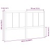 Tête de lit Marron miel 205,5x4x100 cm Bois massif de pin 