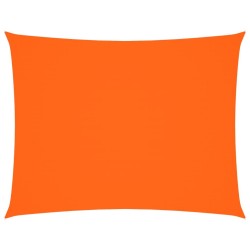 Voile de parasol tissu oxford rectangulaire 6x8 m orange  