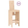 Ensemble de bar de jardin 5 pcs bois de pin massif 