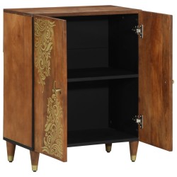 Buffet 60x33x75 cm en bois massif de mangue 