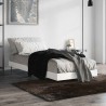 Cadre de lit sans matelas blanc 75x190 cm bois d'ingénierie 