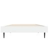 Cadre de lit sans matelas blanc 75x190 cm bois d'ingénierie 