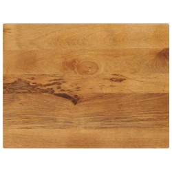 Dessus de table 70x60x3,8 cm rectangulaire bois massif manguier 