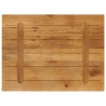 Dessus de table 70x60x3,8 cm rectangulaire bois massif manguier 