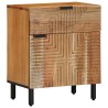 Table de chevet50x33x60 cm en bois massif d'acacia 