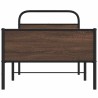Cadre de lit sans matelas 100x190 cm chêne marron 