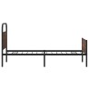 Cadre de lit sans matelas 100x190 cm chêne marron 