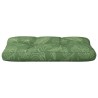 Coussin de palette motif de feuilles 80x40x12 cm tissu 