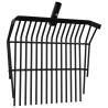 Tête de fourche avec 14 dents noir acier 