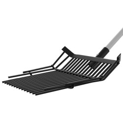 Tête de fourche avec 14 dents noir acier 