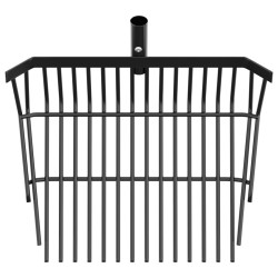 Tête de fourche avec 14 dents noir acier 