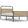 Cadre de lit sans matelas 100x190 cm chêne sonoma 