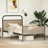 Cadre de lit sans matelas 100x190 cm chêne sonoma 