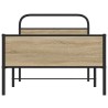 Cadre de lit sans matelas 100x190 cm chêne sonoma 