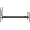 Cadre de lit sans matelas 100x190 cm chêne sonoma 