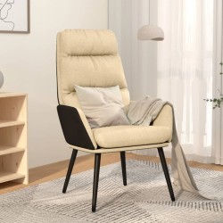 Chaise de relaxation Crème Tissu 