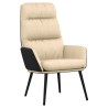 Chaise de relaxation Crème Tissu 