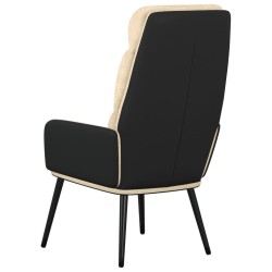 Chaise de relaxation Crème Tissu 