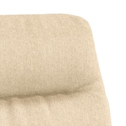Chaise de relaxation Crème Tissu 