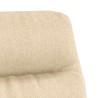Chaise de relaxation Crème Tissu 