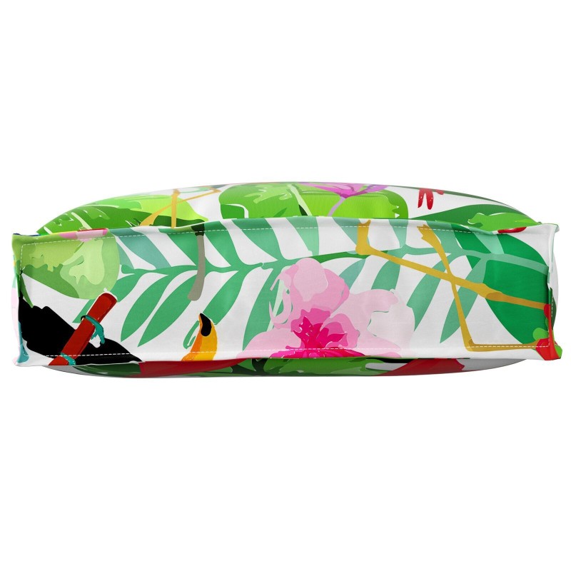Coussin de palette pour dossier Jungle tropical 60x40x12 cm en tissu Oxford 