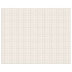 Couverture lestée Crème clair 235x290 cm 15 kg Tissu 