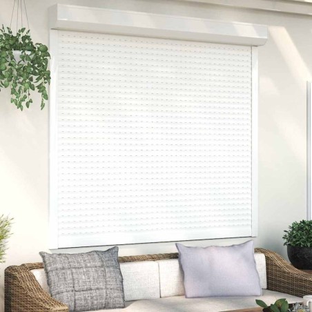 Volet roulant aluminium 160x150 cm blanc 