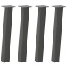 Pieds de table console 4 pièces Anthracite 72 cm Acier 