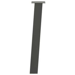 Pieds de table console 4 pièces Anthracite 72 cm Acier 