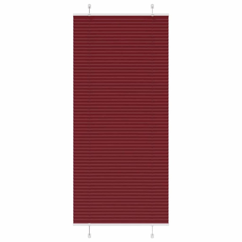 Store plissé rouge bordeaux 85x200 cm largeur du tissu 84,4 cm 