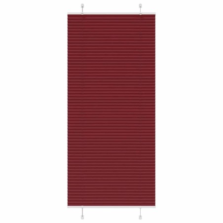 Store plissé rouge bordeaux 85x200 cm largeur du tissu 84,4 cm 