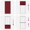 Store plissé rouge bordeaux 85x200 cm largeur du tissu 84,4 cm 