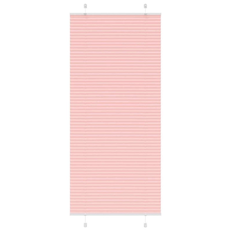 Store plissé rose 85x200 cm largeur du tissu 84,4 cm polyester 