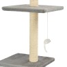 Arbre à chat avec griffoirs en sisal 260 cm Gris 