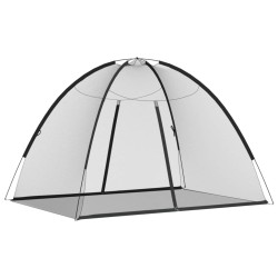 Moustiquaire mongole avec portes 220 maille noir 200x150x140 cm 