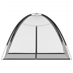 Moustiquaire mongole avec portes 220 maille noir 200x150x140 cm 