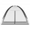 Moustiquaire mongole avec portes 220 maille noir 200x150x140 cm 