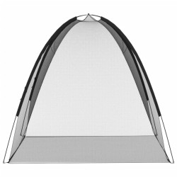 Moustiquaire mongole avec portes 220 maille noir 200x150x140 cm 