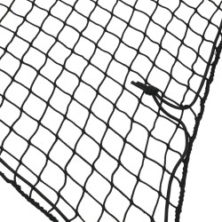 Filet pour remorque avec corde élastique noir 3x2 m PP 