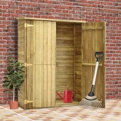 Abri à outils de jardin 123x50x171 cm Pinède imprégnée 